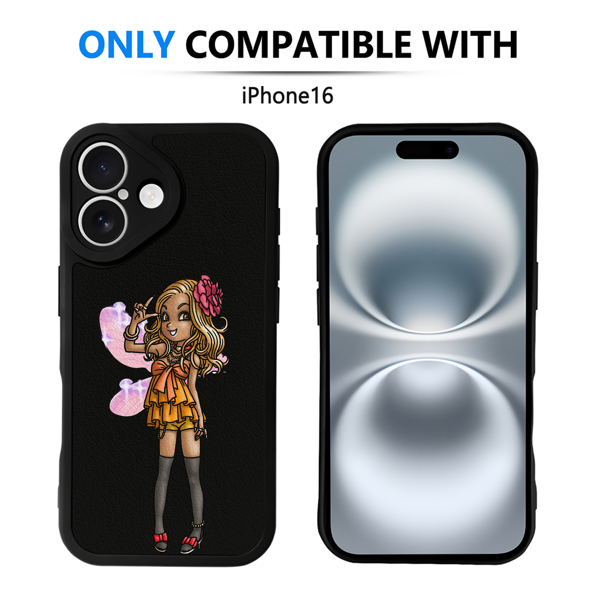 （画像用） ドラゴンクエスト Doragon Kuesuto Dragon Quest 【iPhone 16シリーズ対応】シリコンスマホケース（レザー調） 材質：シリコン